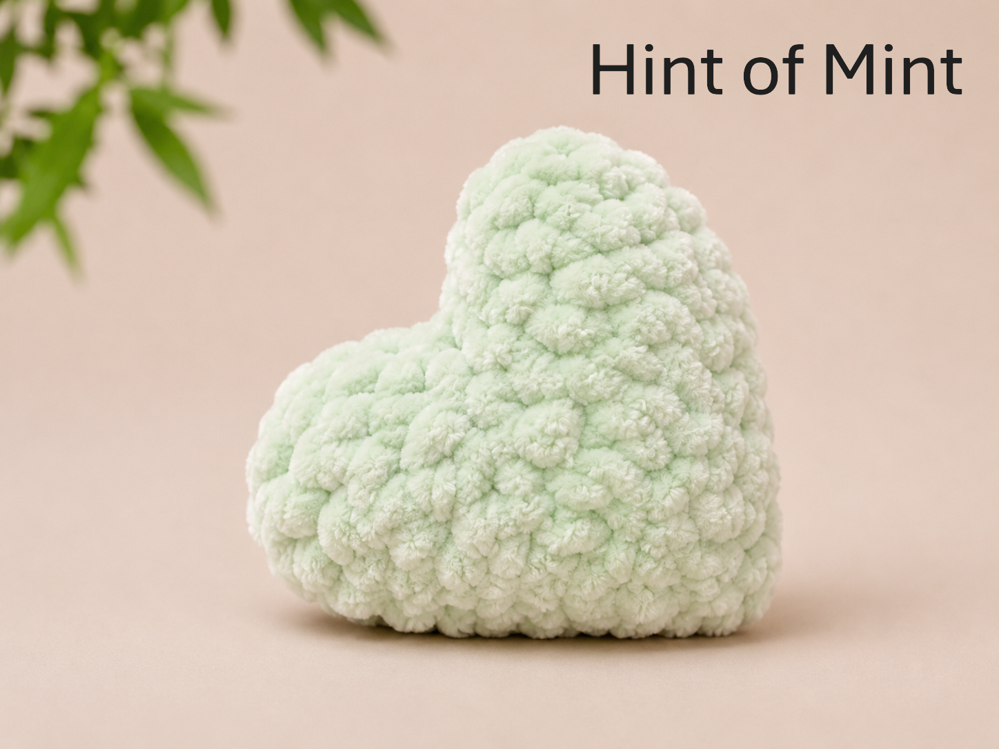 Crochet Heart Bag Charm — Handmade Accessory